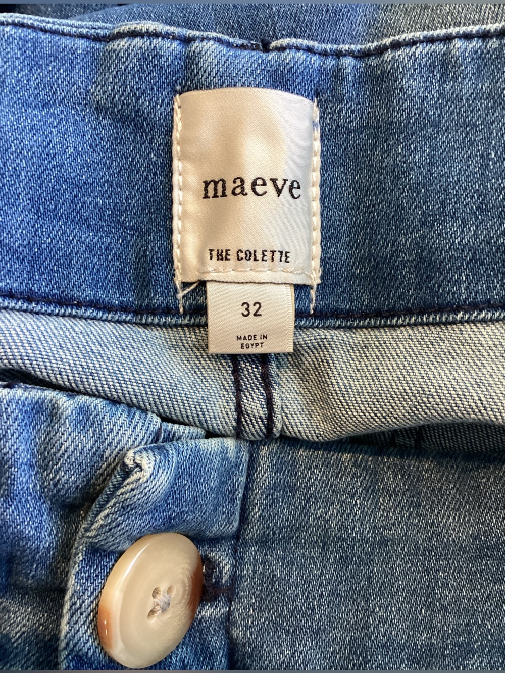 Anthropologie Colette Jeans Maeve Cropped Wide Leg High Rise New Medium Blue - Picture 10 of 14